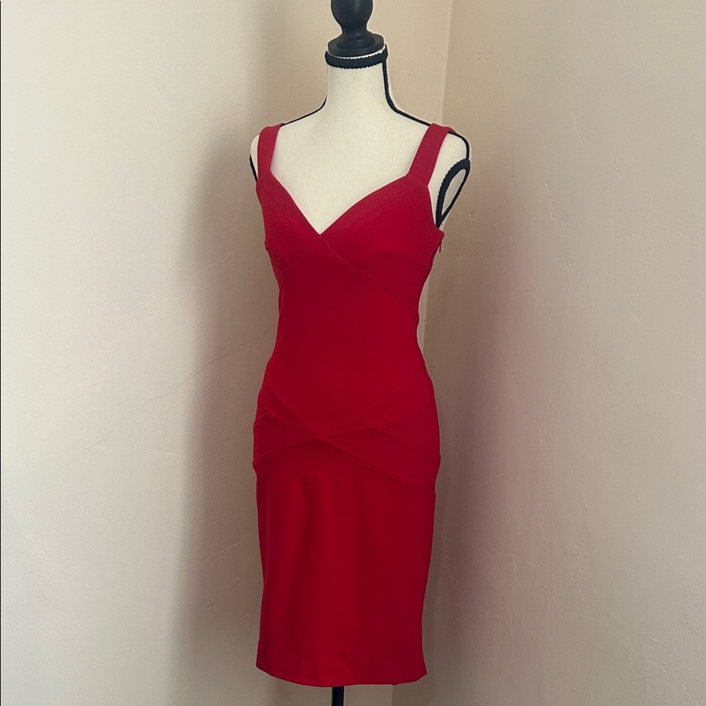 Diane Von Furstenberg Red Benny Bodycon Dress